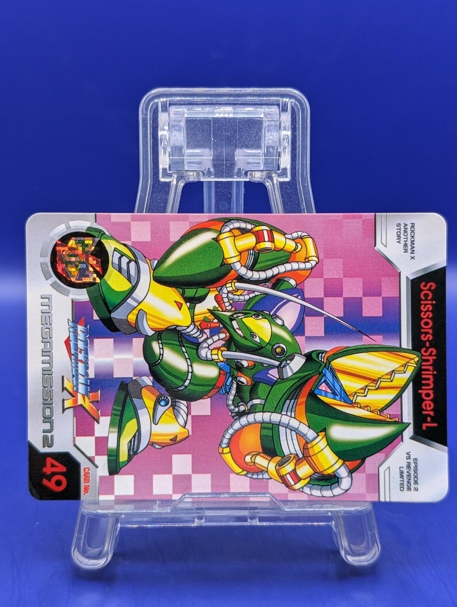 Scissors Shrimper L Carddass old Rare Card Mega Rockman Capcom
