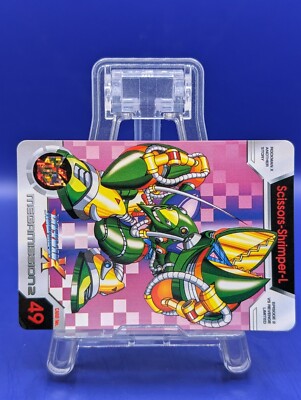 Scissors Shrimper L Carddass old Rare Card Mega Rockman Capcom