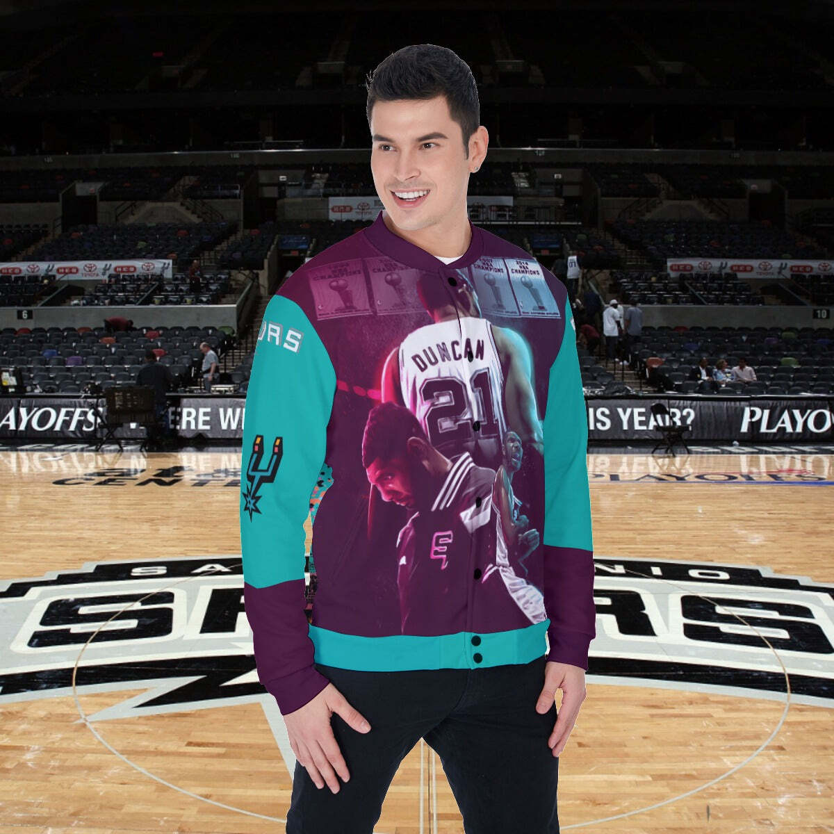 90's NBA SPURS Denim Jacket ウェンバンヤマ ダンカン 90's NBA SPURS Denim Jacket ウェンバンヤマ ダンカン 90's NBA SPURS