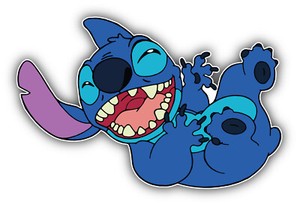 Lilo Stitch Cartoon Smiling Sticker Bumper Decal Sizes Ebay
