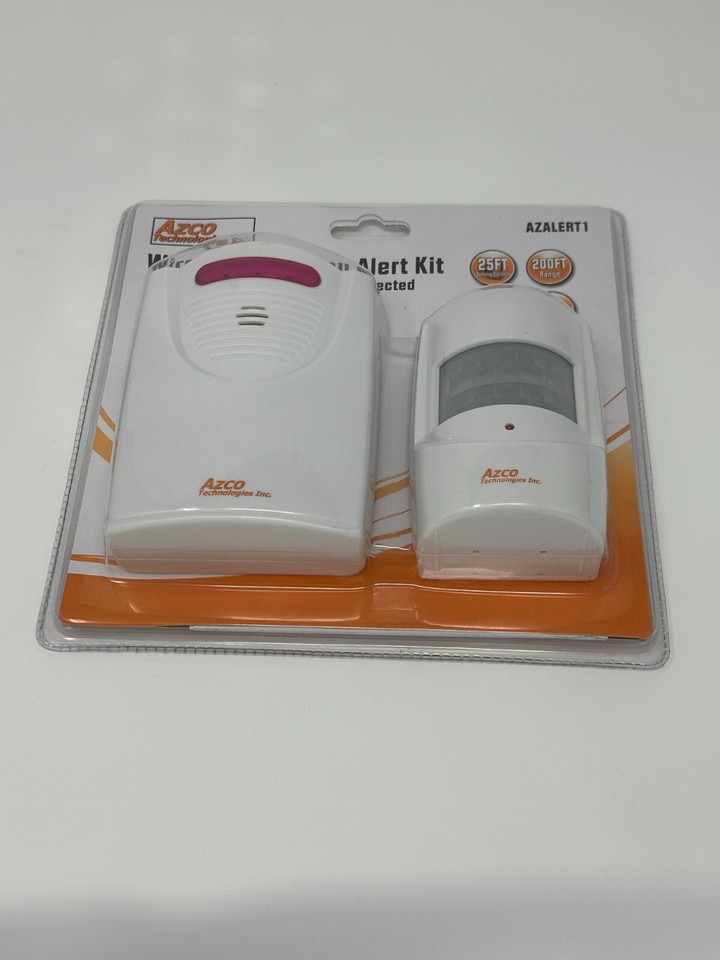 Alert Us Motion Sensor Wireless Driveway Alert Kit. Motion Activated Sensor. 200ft Range. 25ft ...