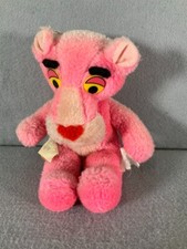 Vintage PINK PANTHER PLUSH 10 Tall by Mighty Star Stuffed Animal Toy