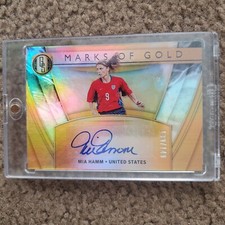 Mia Hamm, Panini, 2019-20, #MG-MIA, 139/149, Autograph, Marks of Gold