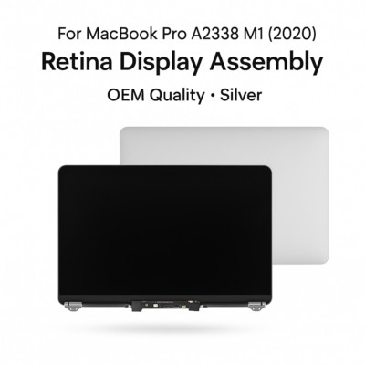 MacBook Pro A2338 M1 / M2 Display Retina LED LCD 2020 2022 (Silber) *Exzellent*