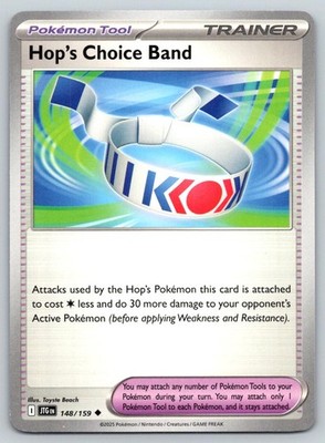 HOP'S CHOICE BAND 148/159 UC JOURNEY TOGETHER POKEMON NM BEACH
