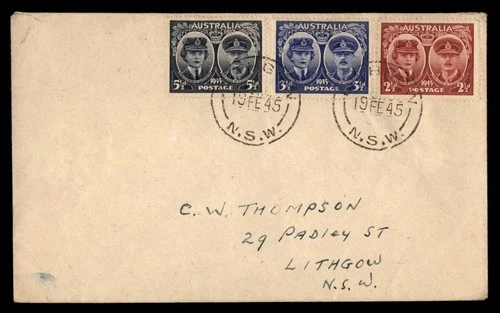 Mayfairstamps Australia FDC 1945 Duke and Duchess Combo First Day Cover aaw_3514