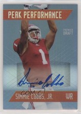 2018 Sage Hit Peak Performance Silver 1/10 Simmie Cobbs Jr #PKA-SC Auto 1u0