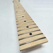 22 Fret 25.5 Inch Electric Guitar Neck, Maple Fretboard, Dot Inlay, Unfinished
