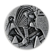 Egyptian Relics King Tut Silver Coin 5oz Scottsdale Mint USA hand-cast