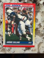 1990 SCORE NFL FOOTBALL ROOKIE CARD ANDRE COLLINS #630. rookie card picture