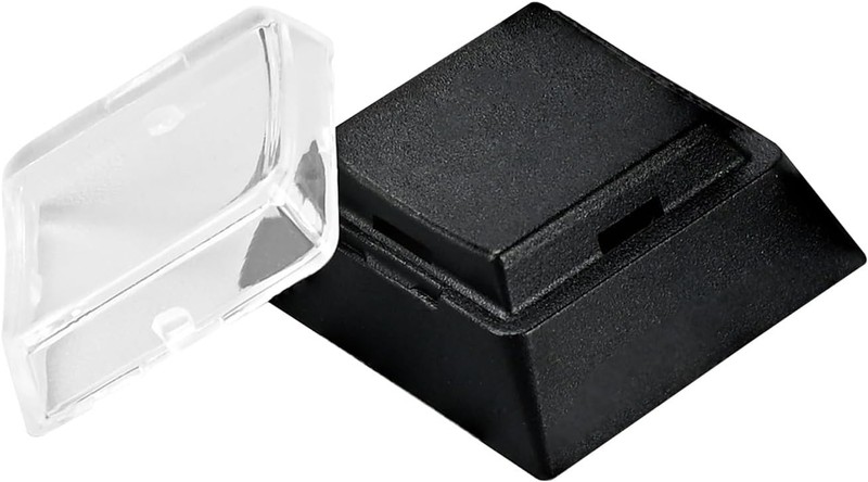 Instantly Custom Double-Layer Keycaps with Transparent Cover Cap for DIY Remova
