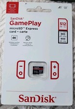 SanDisk MicroSD Express 512 GB GamePlay Memory Card BRAND NEW 