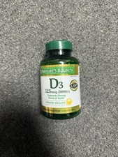 Nature  s Bounty 9698 Vitamin D3 Suppliments - 400 Softgels