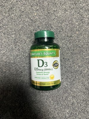 Nature s Bounty 9698 Vitamin D3 Suppliments - 400 Softgels