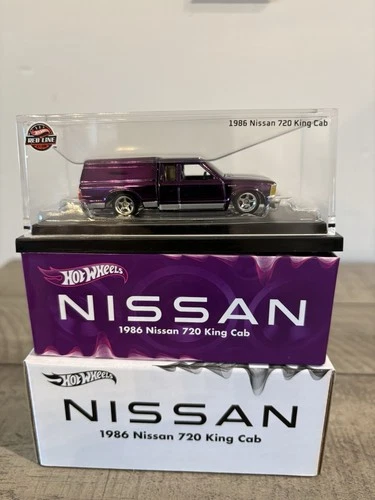 Hot Wheels RLC 1986 Nissan 720 King Cab Lowrider Truck Purple Red Line Club