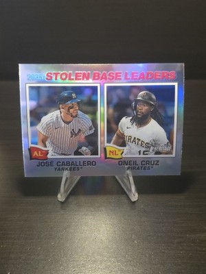 2026 Topps Heritage AL/NL Stolen Base Leaders Refractor #4 MLB 