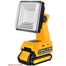 25W 800LM-1500LM Cordlesss Lamp LED Work Light Flashlight for Dewalt 20v Battery