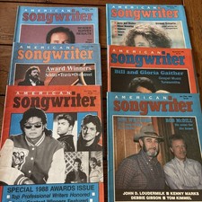 1988 American Songwriter Magazine Complete Year All 6 Magazines Michael Jackson