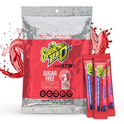 Zero Qwik Stik, Fruit Punch, Sugar , Low Calorie, Low Sodium Electrolyte Hydr...