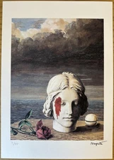 René Magritte | La Mémoire Lithograph Print | Limited edition Signed and Numb.