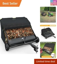 Efficient 42" Tow Behind Lawn Sweeper, 20 cu.ft Capacity for Quick Leaf Cleanup