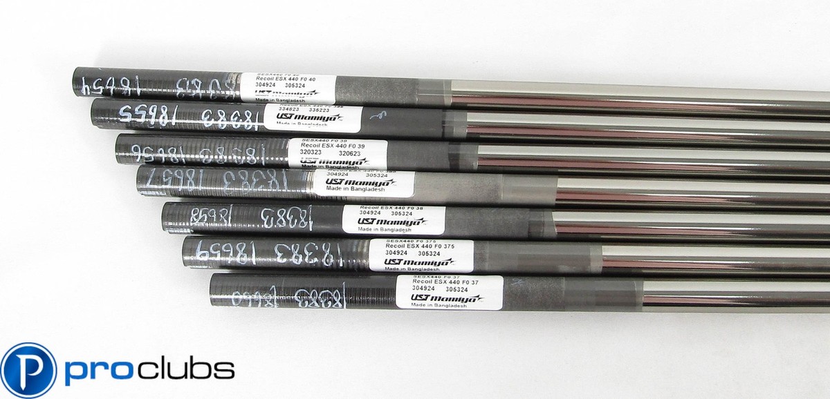 NEW UST MAMIYA RECOIL ESX 440 F0 LADIES FLEX GRAPHITE IRON SHAFTS