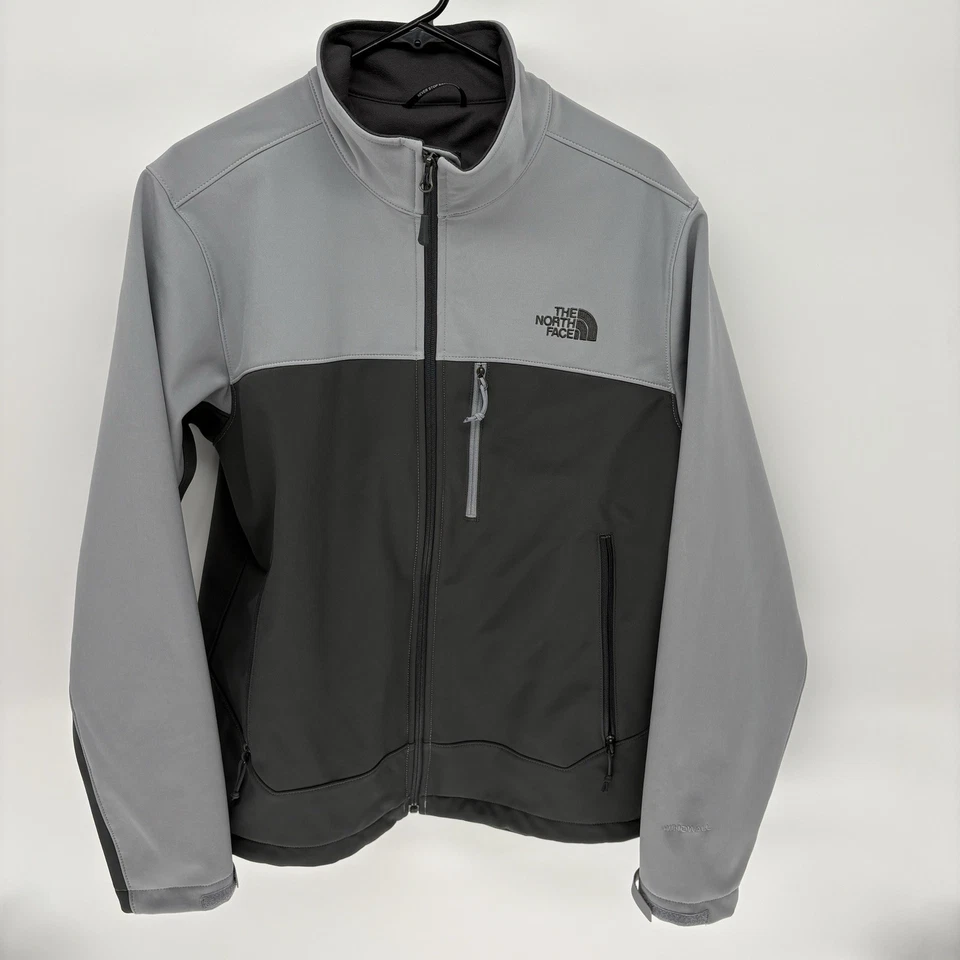 Куртка мягкая The North Face Apex Bionic серая на молнии ветровка универсальная M - Изображение 2 из 4