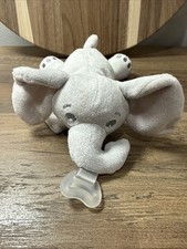AVENT Soothies Pacifier Holder Snuggle Soother Plush Elephant 6.5 Baby Toy