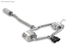 Milltek SportauspuffAnlage Mini R53 Cooper S 2x76mm abgeschrägt schwarz