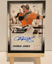 2021 Jahmai Jones RC Auto /199 Topps 70 Years of Baseball Autograph Orioles