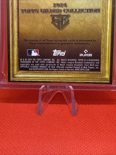2024 Topps Chrome Gilded Colton Cowser Gallery of Gold Framed Auto /50 Baltimore - Picture 6 of 6