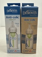 Dr. Brown's Options and Narrow Anti-Colic Baby Bottle 4 oz 2 bottles 