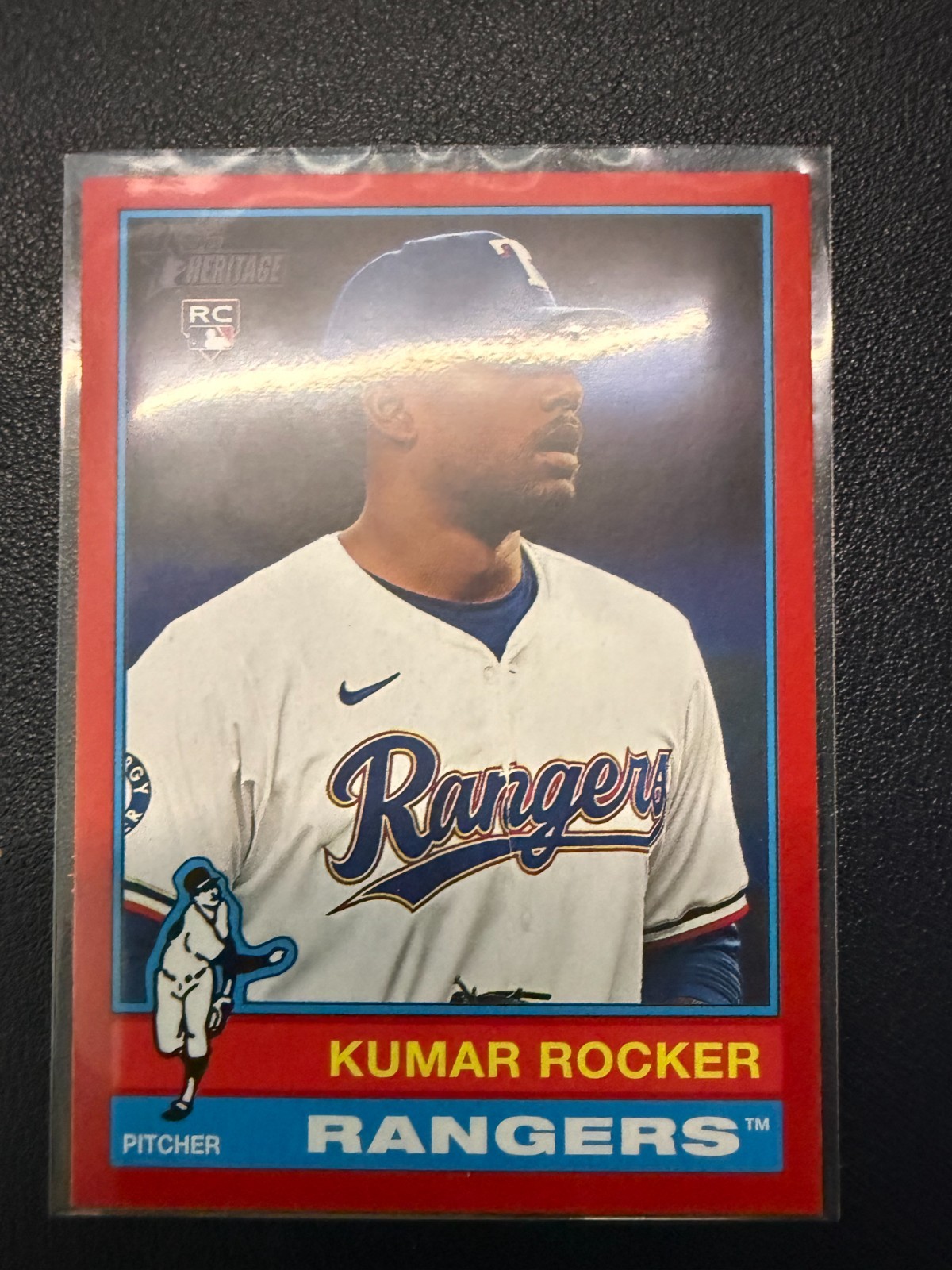 2025 Topps Heritage Red Border  - Kumar Rocker #179 (RC)