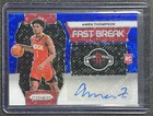 AMEN THOMPSON 2023-24 PANINI PRIZM #FBR-AMN FAST BREAK ROOKIE AUTO RC BLUE 21/49