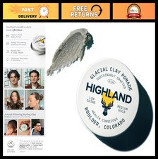 Natural Hair Clay Pomade for Men Women - Medium Hold, Low Shine, Organic Ingre