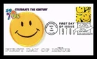 DR JIM STAMPS US COVER SMILEY FACE 1970S CELEBRATE CENTURY FDC HOBBY LINK