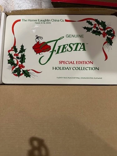 Genuine Fiesta Special Edition Holiday Collection- Twenty Piece Place Setting