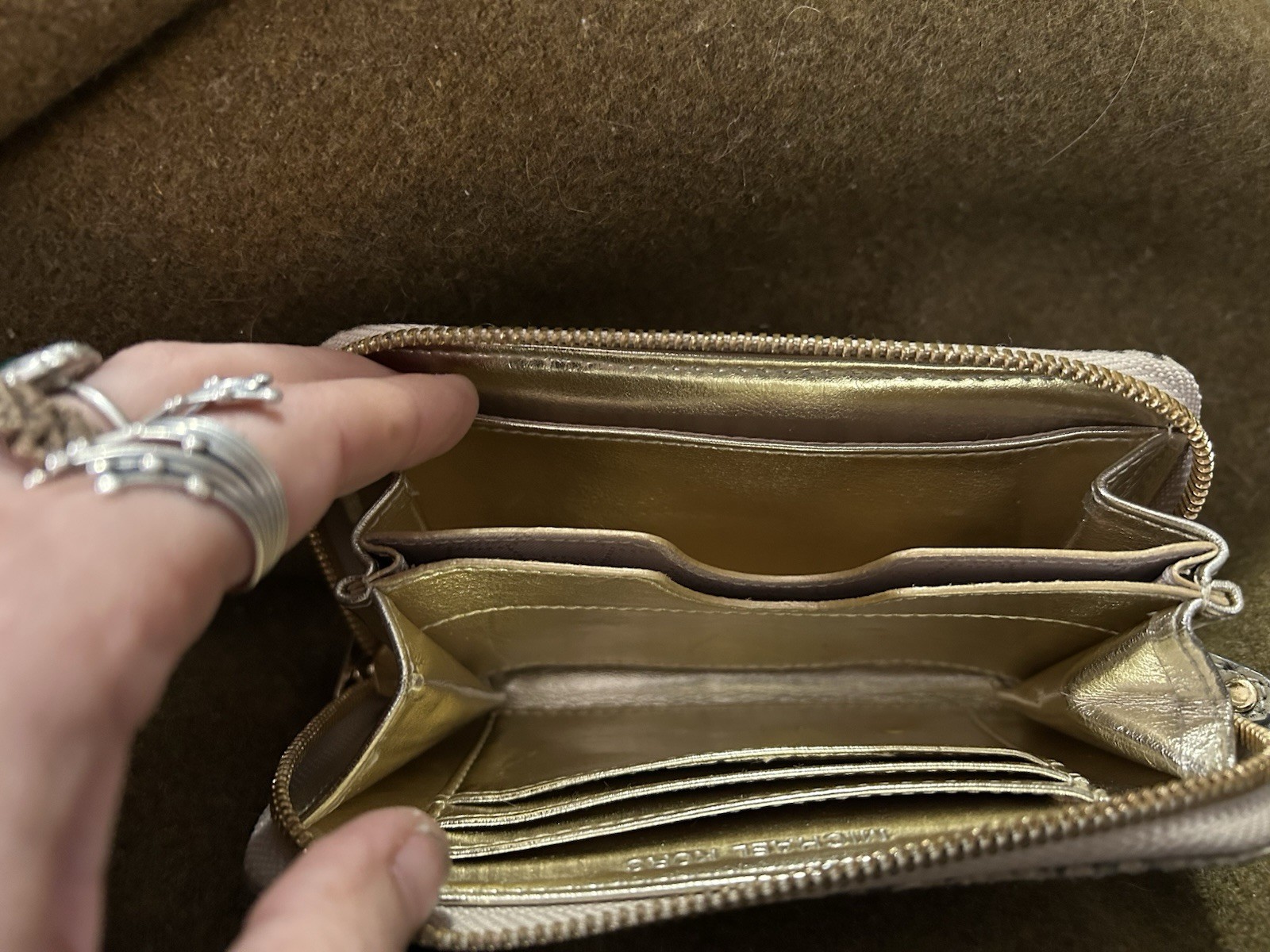 Michael Kors Wristlet Wallet Python Embossed Faux… - image 3