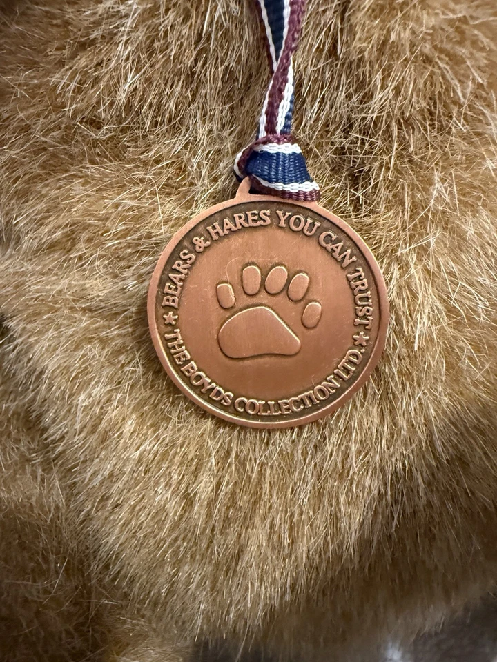 Boyd’s Theodore Bear 100th Anniversary Collector’s Signed Ltd Ed w/ Medal & Book - Image 3 of 4