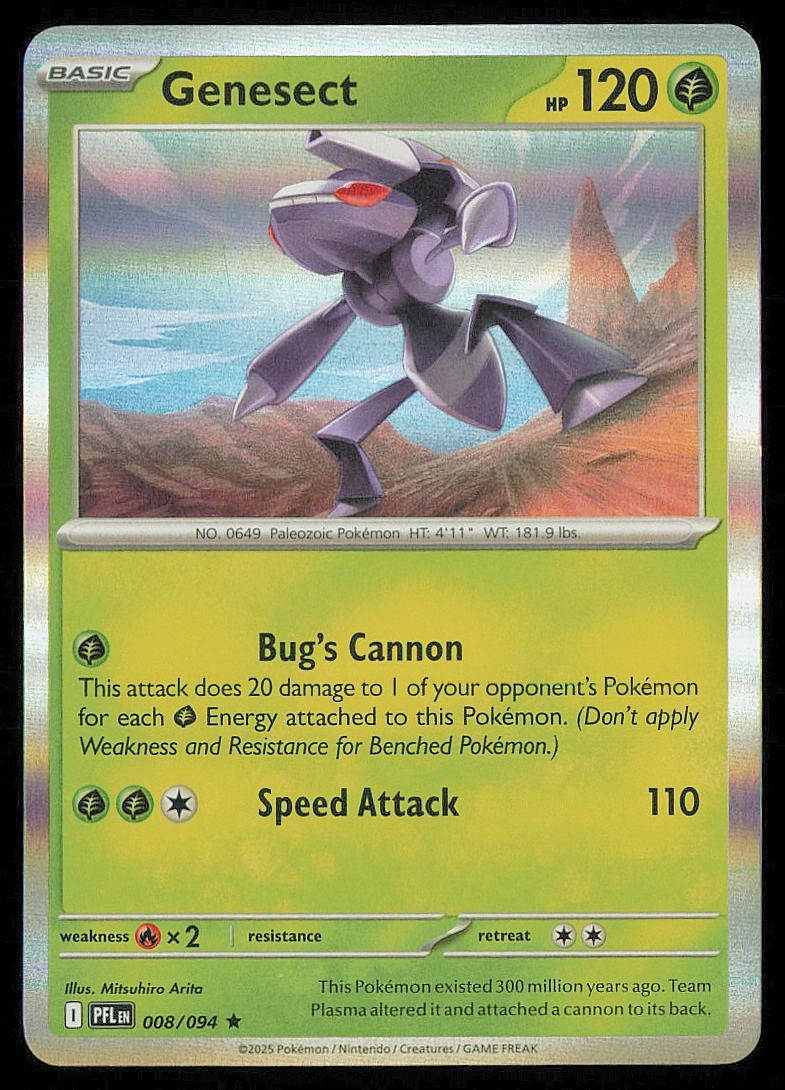 Genesect Holofoil [PFL - 008/094] NM Pokemon