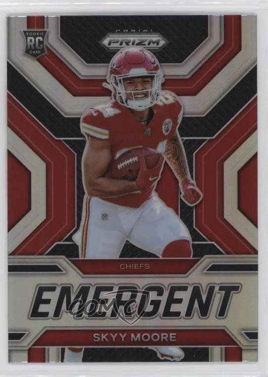 2022 Panini Prizm Emergent Silver Prizm Skyy Moore #E-16 Rookie RC lw9