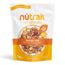 NuTrail Nut Granola Cereal, Honey Nut, No Sugar Added, Keto, Gluten Free, 11 oz.