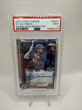2025 Topps Chrome - Rookie Autographs Dylan Crews #RA-DC Refractor /499 (AU, RC)