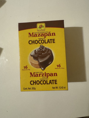 Mazapan De Chocolate 16 Pcs Mexican Chocolate Covered Peanut Powder Treat