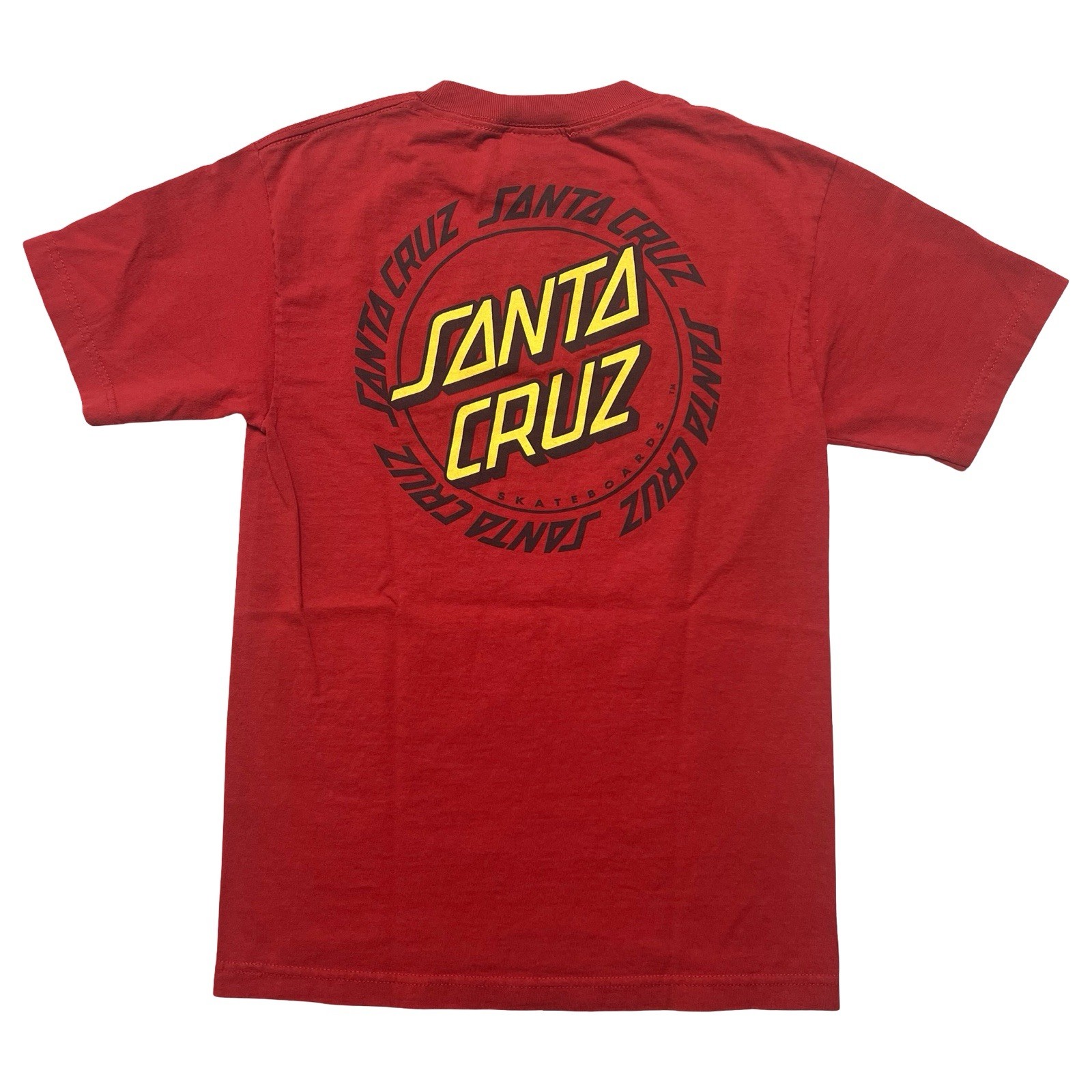 Shirt Mens Small Red Graphic Logo Skateboarding Tee Nhs