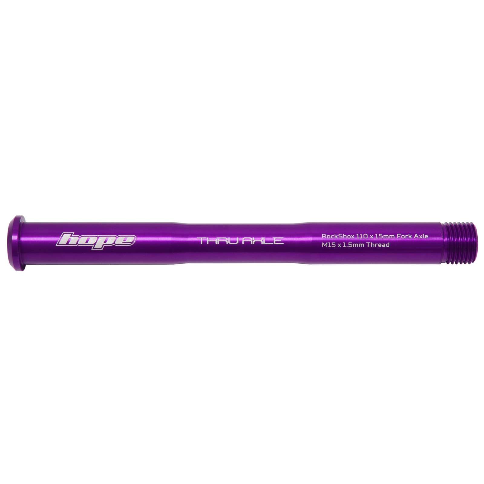 Hope Fork Thru Axle (Purple) - To Suit Rockshox Pike / Lyric / Zeb