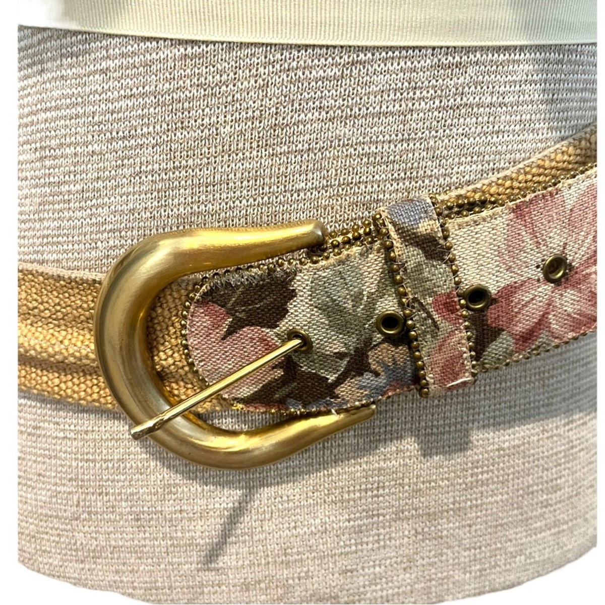 1980\'s Brass Statement Belt 80 main image 2