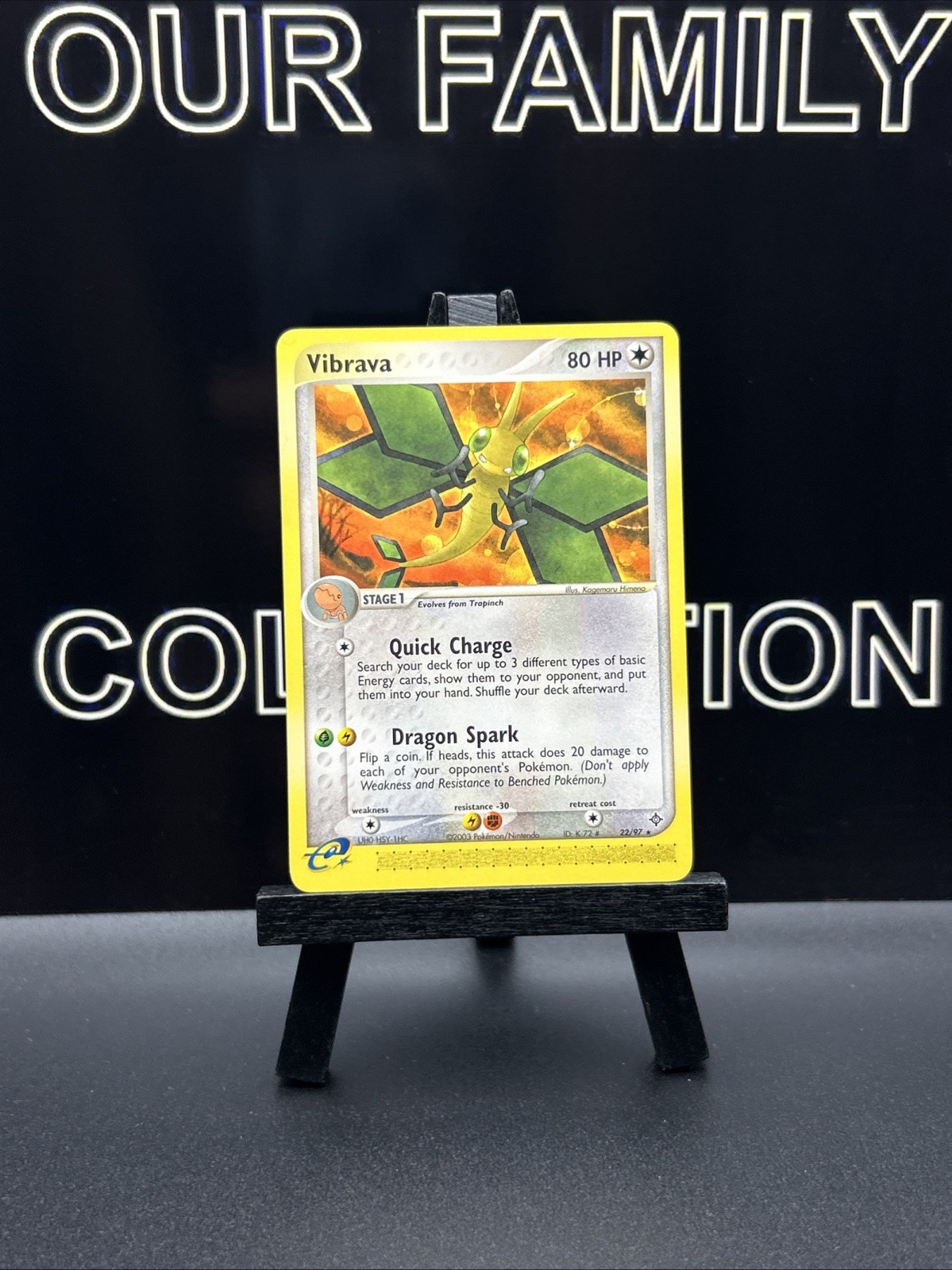 Vibrava 22/97 Regular E-Reader EX Dragon Pokemon Card