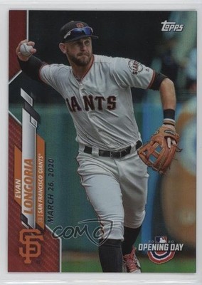 2020 Topps Opening Day Target Red Foil Evan Longoria #81 05v0