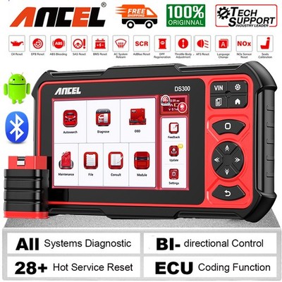 ANCEL DS300 OBD2 Scanner Auto Diagnosegerät Vollständige SYSTEM CANFD ECU CODING